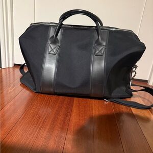 Steel & Borough Black Weekender Bag w strap  - EXCELLENT - L 55 H 30 W 23 cm